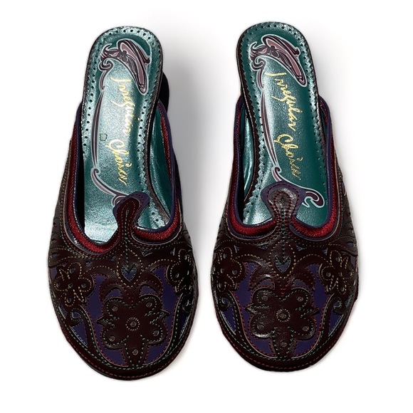 Irregular Choice Shoes - Irregular Choice cutout design ballet flat mules Size 39 EUC